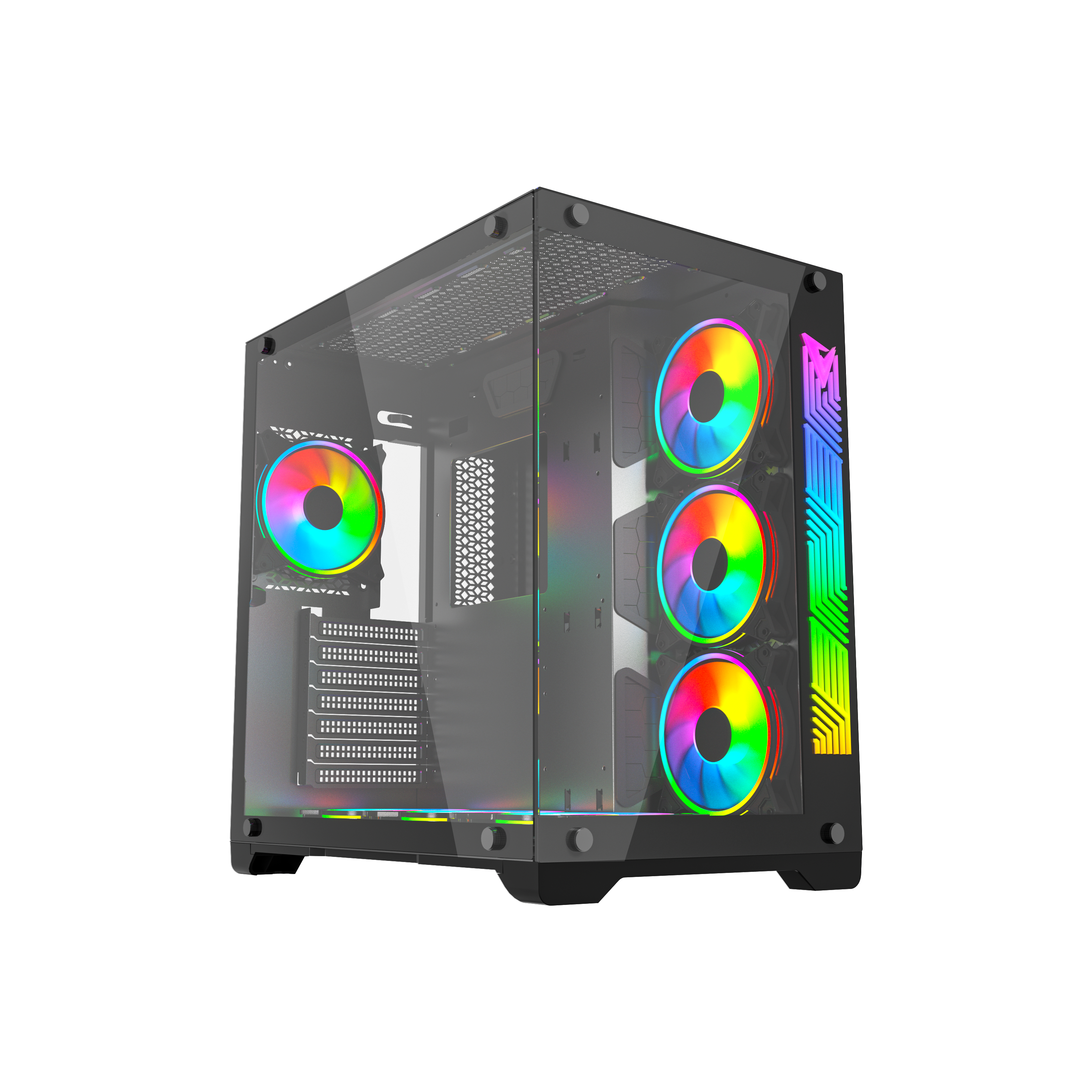 GAMES MASTER COMPUTER CASE MZ800 with 7 ARGB Fans and Remote Controller. GAMES MASTER COMPUTER CASE MZ800 with 7 ARGB Fans and Remote Controller.